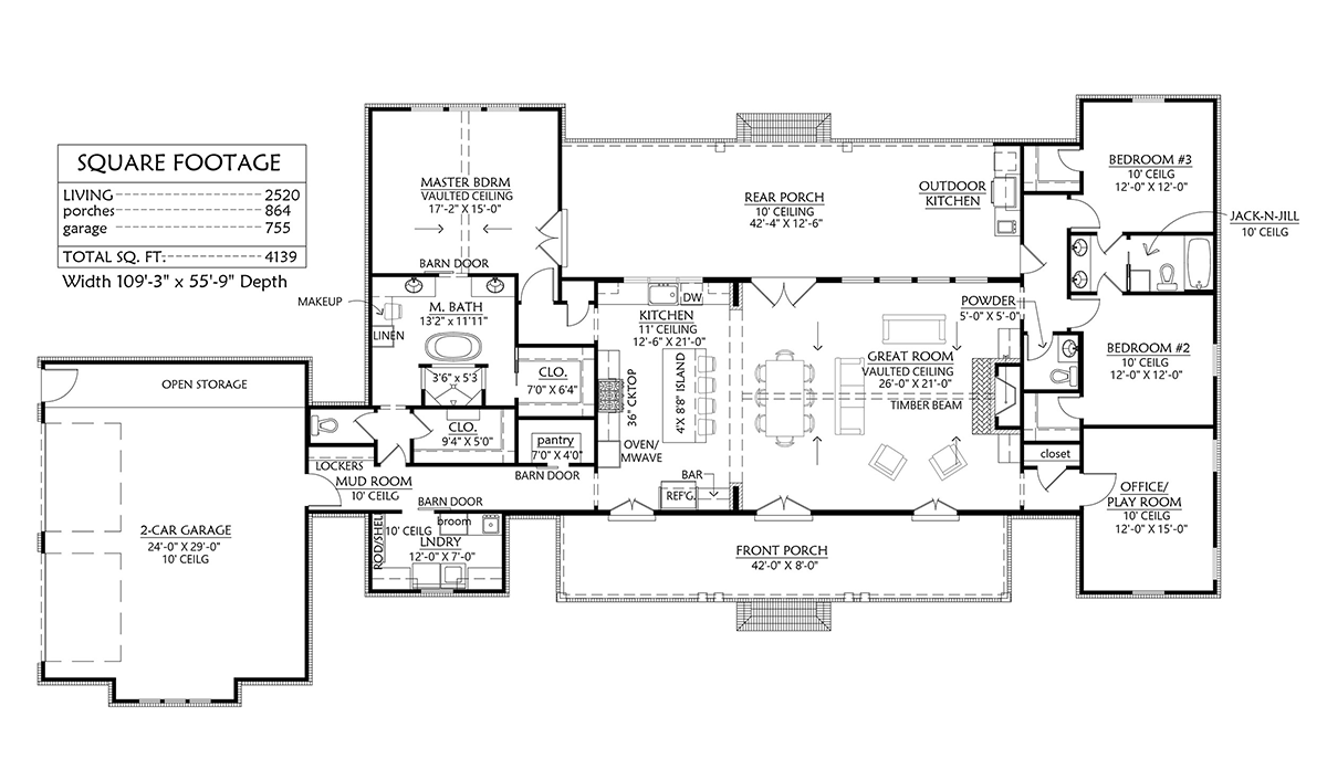 House Plan 41412 Traditional Style With 2520 Sq Ft 4 Bed 2