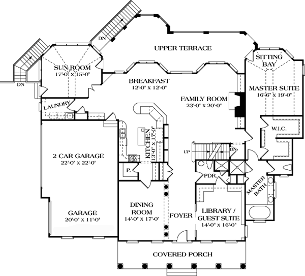 House Plan 85565 - Farmhouse Style with 6142 Sq Ft, 5 Bed, 4 Bath, 1 ...
