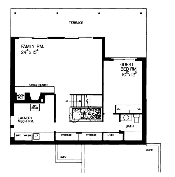 House Plan 95016 - Contemporary Style with 2972 Sq Ft, 2 Bed, 2 Bath, 1 ...