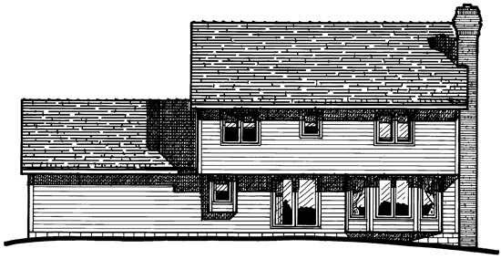 House Plan 97411 - Colonial Style with 1993 Sq Ft, 4 Bed, 2 Bath, 1